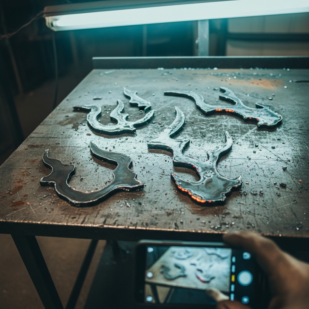 Chutes S355 découpe plasma